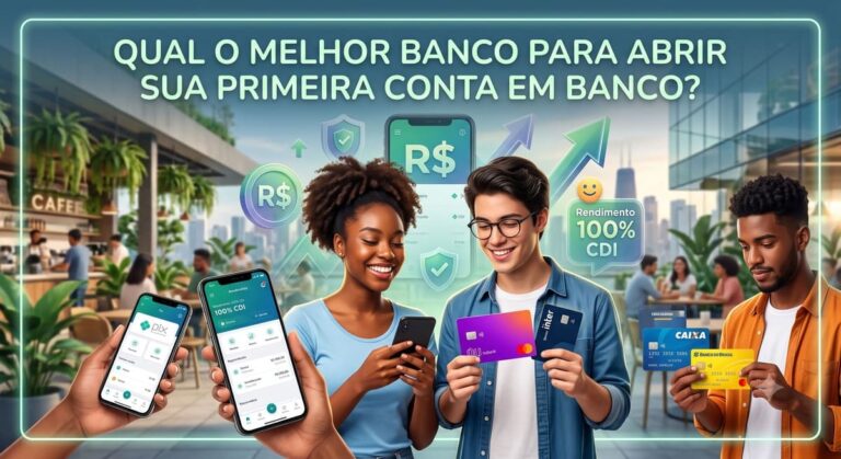 primeira conta em banco